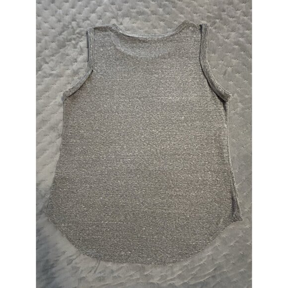 Bongo Women's Gray Sleeveless Tank w/ Floral Skull Jewels 1X High Low Pink Black - Picture 9 of 12